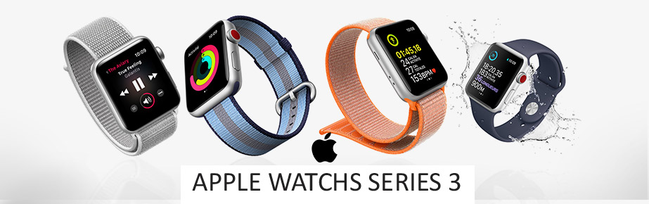 Idées Cadeaux Noël Montre Connectée Apple Watch Series 3 GPS et 4G Cellular