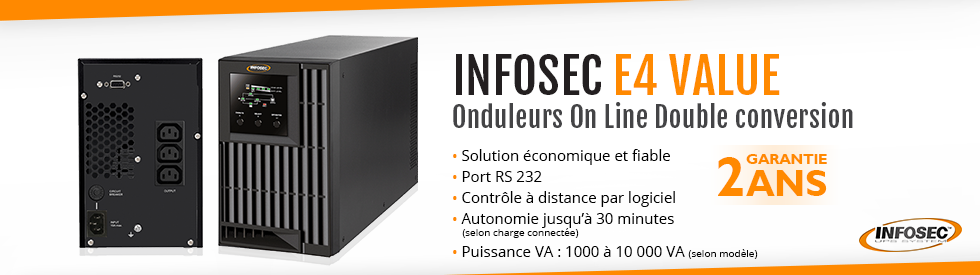 1000VA 500W Infosec Onduleur Z3 Zenergy Box avec prises FR