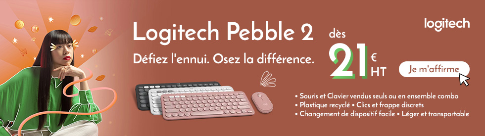 Logitech Pebble 2 Combo clavier Souris incluse RF sans fil +