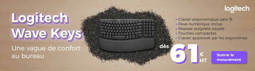 Logitech MX Keys Mini for Business - Clavier - rétroéclairé - sans fil -  Bluetooth LE - AZERTY - Français - graphite (920-010599)