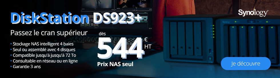 Serveur NAS Synology DiskStation DS223j - 2 baies / 1 Go de RAM DDR4 