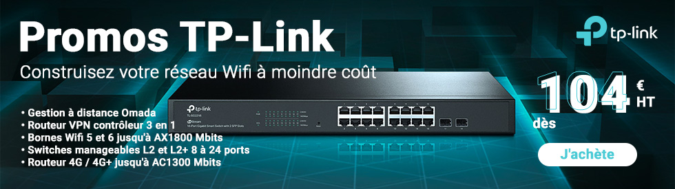 Switch Réseau Ethernet TP-Link - 24P Gigabit Rackable - Achat / Vente sur