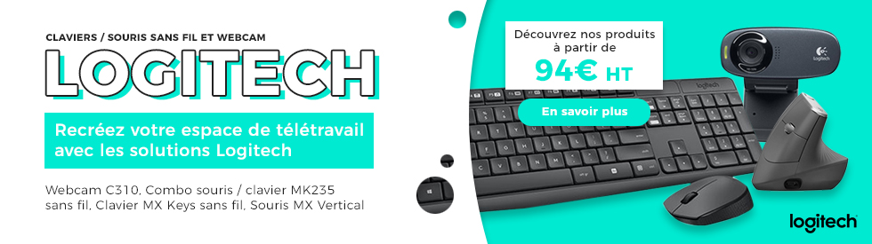 Pack clavier/souris sans fil silencieux - Port connect