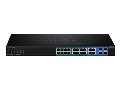 EDIMAX - Commutateur - non géré - Switch 24 ports Gigabit avec 2 logements  SFP à monter en rack