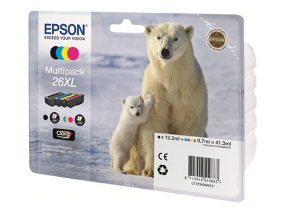 Epson 604 Multipack Easy Mail Packaging - Pack de 4 - XL - noir, jaune,  cyan, magenta - original - blister - cartouche d'encre - pour Expression  Home XP-2200, 2205, 3200, 3205, 4200, 4205; WorkForce WF-2910, 2930, 2935,  2950 - Cartouche d'encre - Achat