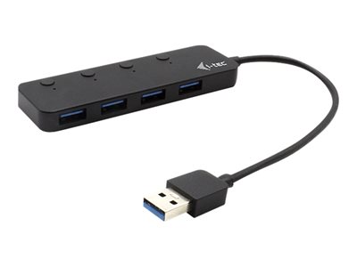 Itec Hub USB 3.0 de Puissance avec 4 Ports USB 3.0 et Adaptateur d