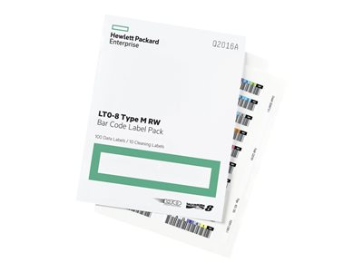 HP E LTO-8 Ultrium RW Bar Code Label Pack (Q2015A) : achat / vente Cartouche de données sur PC21.FR