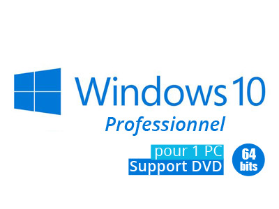 Microsoft Windows Professionnel 10 64 Bits (FQC-08920) : achat