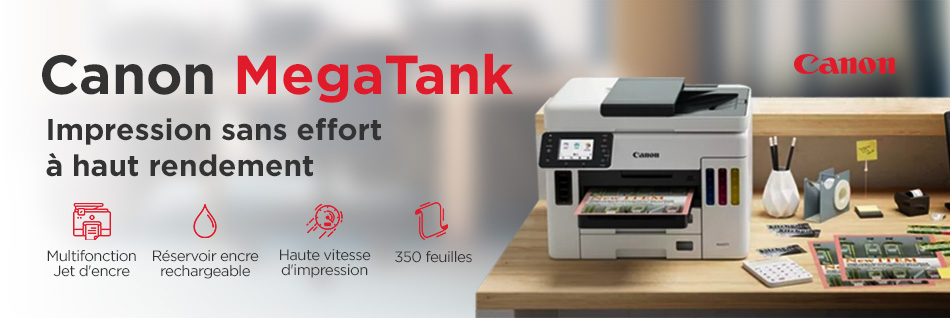 MegaTank, la nouvelle imprimante Canon à réservoirs d'encre rechargeables