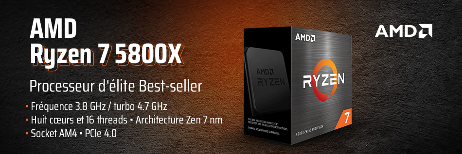 AMD Ryzen 5800X : le processeur d'élite pour le gaming toujours dispo chez  PC21