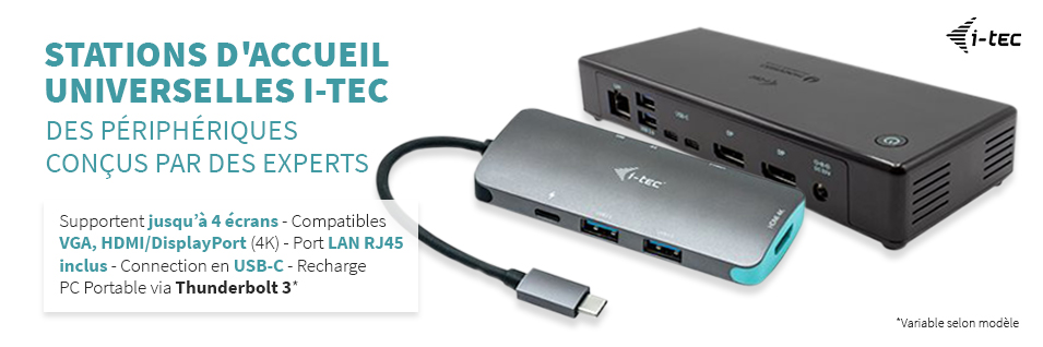 Station d'accueil bureau 3 X 4K USB-A & USB-C 12 périphériques 85W