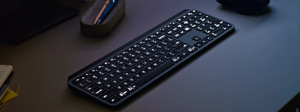 Logitech MX Keys Mini for Business - Clavier - rétroéclairé - sans fil -  Bluetooth LE - AZERTY - Français - graphite (920-010599)