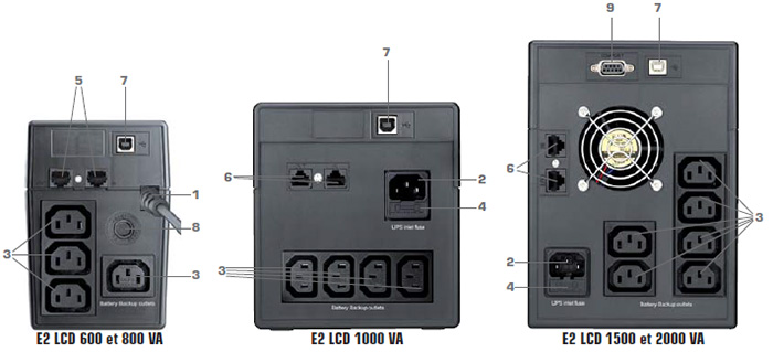 Onduleur X3 EX LCD USB 1000VA Infosec - Achat / Vente sur